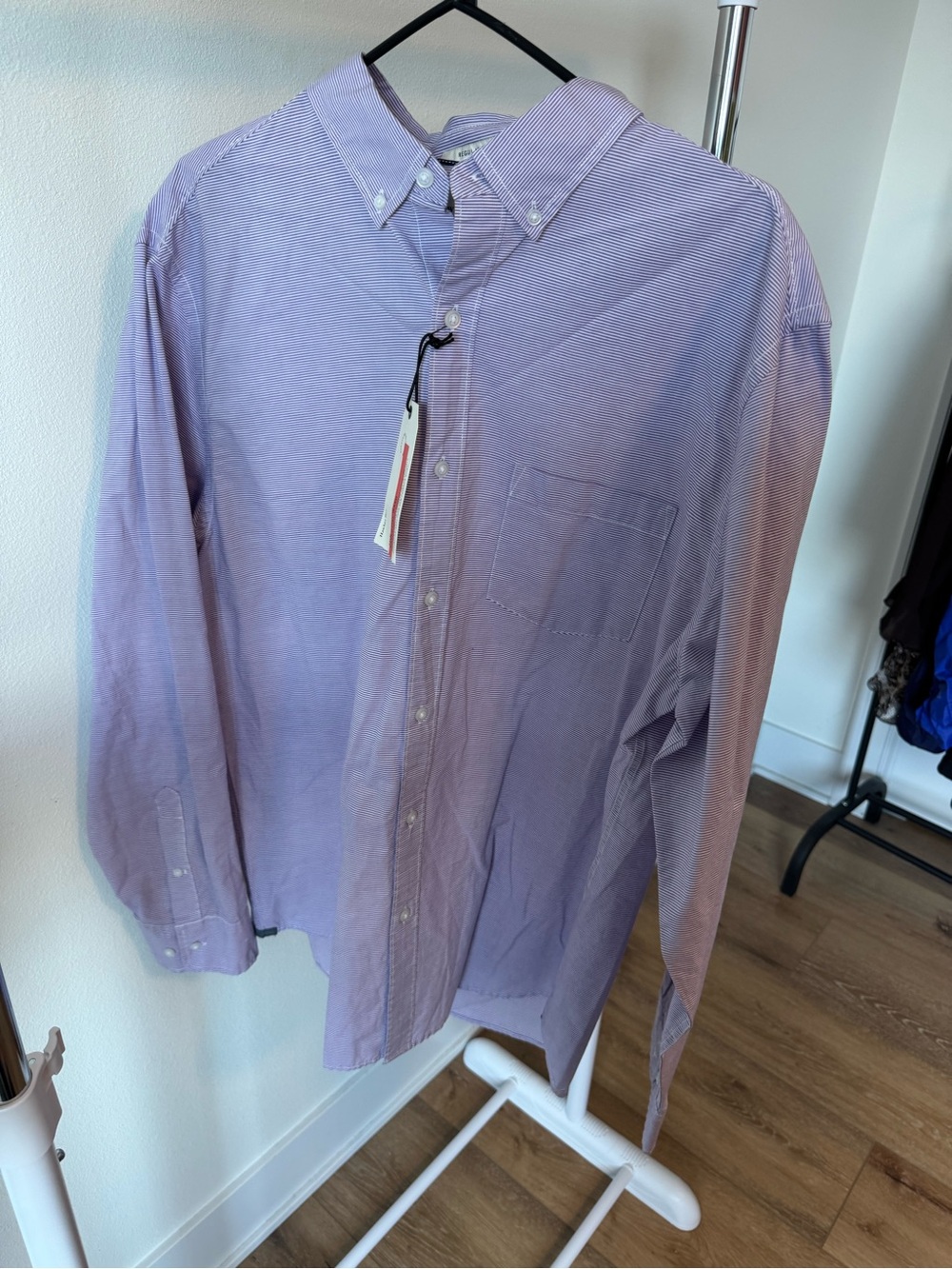 Hawker Rye Stretch Long Sleeve Button Down Shirt Men's Regular Fit Size XL New W